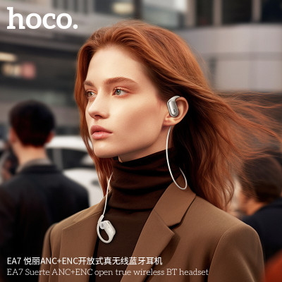 Hoco EA7 Auriculares ANC+ENC Abiertos Bluetooth Con Cuerda Incluida Y Recambios De Almhoadilla