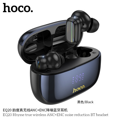 Hoco EQ20 Auriculares TWS Bluetooth Con Cancelación De Ruido ANC+ENC Y Indicador De Bateria