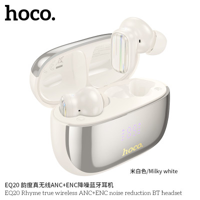 Hoco EQ20 Auriculares TWS Bluetooth Con Cancelación De Ruido ANC+ENC Y Indicador De Bateria