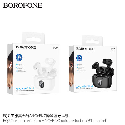 Borofone FQ7 Auriculares TWS BT Con Cancelacion De Ruido ANC+ENC 7h