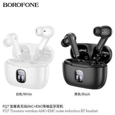 Borofone FQ7 Auriculares TWS BT Con Cancelacion De Ruido ANC+ENC 7h