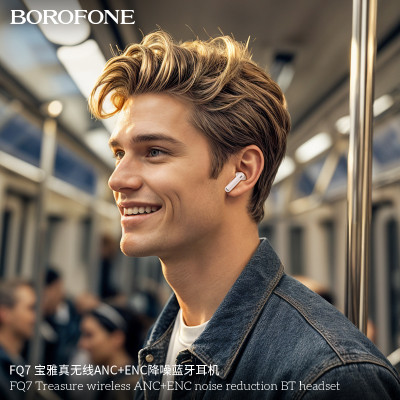 Borofone FQ7 Auriculares TWS BT Con Cancelacion De Ruido ANC+ENC 7h