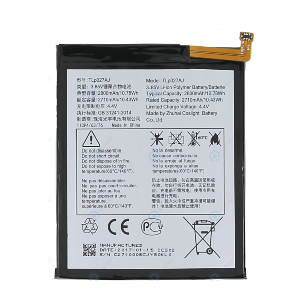 Bateria Para Alcatel A5 Led / Ot-5085 Tlp027Aj