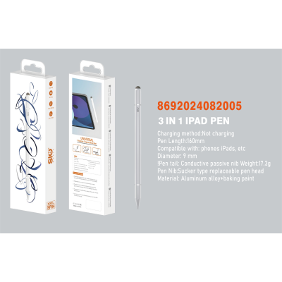 Sio Sp04 Lapiz 3 In 1 Para Ipad Sio Sp04 Lapiz 3 In 1 Para Ipad