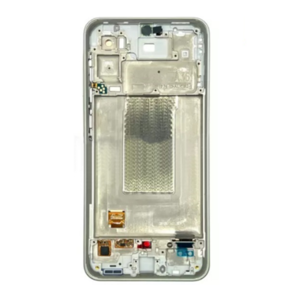 Pantalla Completa Original Servicepack Para Samsung A36 5G / A366 Con Marco Plata