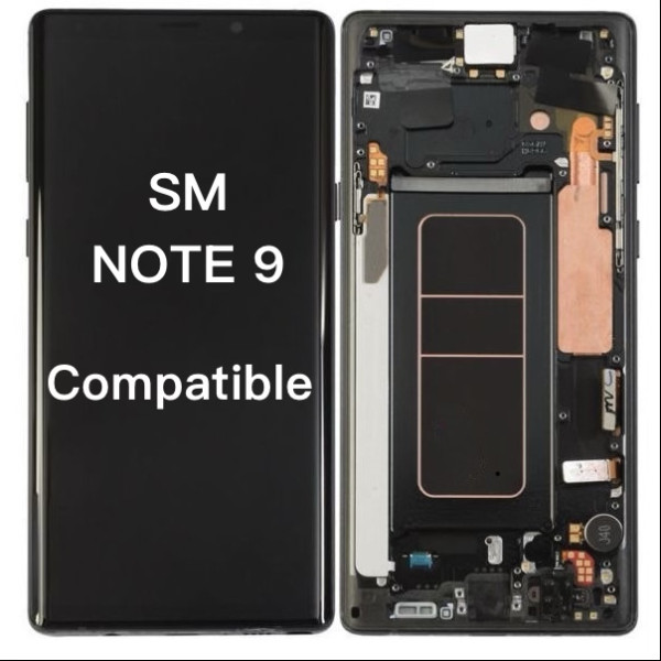Pantalla Completa Para Samsung Note 9 / N960 Con Marco Negro