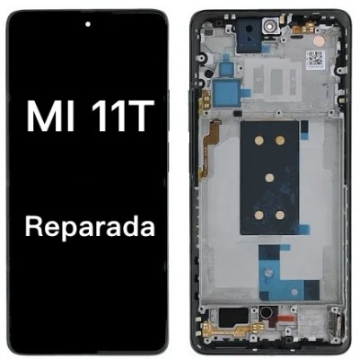 Pantalla Completa Original Reparada Para Xiaomi Mi 11T Con Marco  Negro