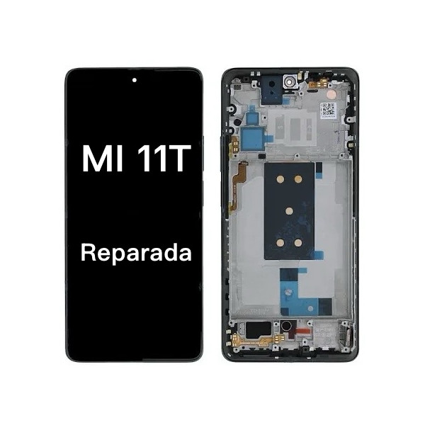 Pantalla Completa Original Reparada Para Xiaomi Mi 11T Con Marco  Negro