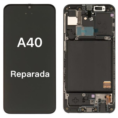 Pantalla Completa Original Reparada Para Samsung A40/A405 Con Marco