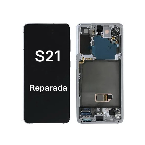Pantalla Completa Original Desmontaje Para Samsung S21 /G901 Con Marco Negro