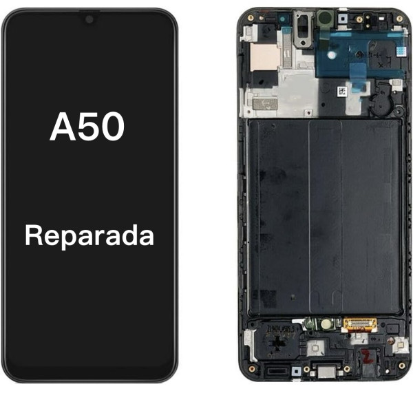Pantalla Completa Original Reparada Para Samsung A50/A505 Con Marco