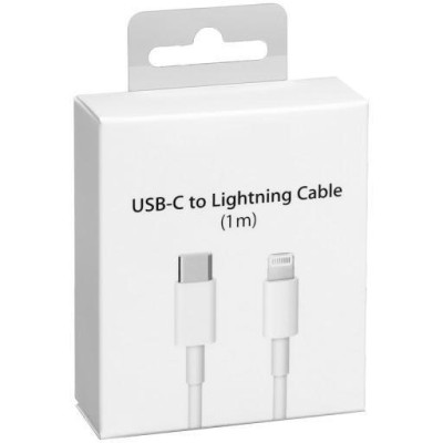 Cable iPhone 20W (C-L) IP 12 5 Unid