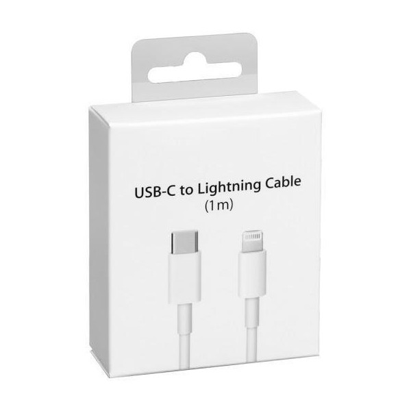 Cable iPhone 20W (C-L) IP 12 5 Unid