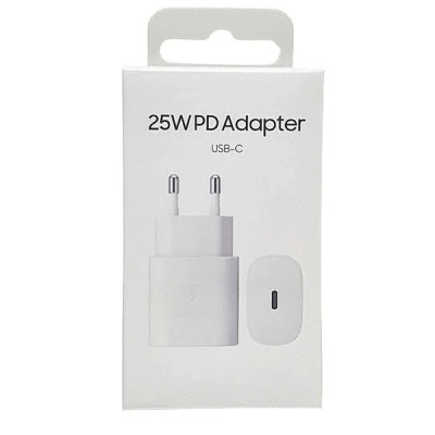 Enchufe De Tipo C 25W Para Samsung Blanco Enchufe De Tipo C 25W Para Samsung Blanco