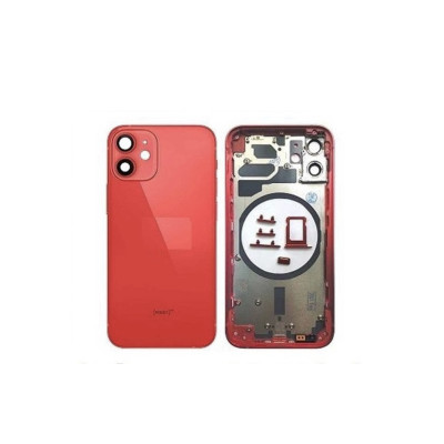 Chasis Con Tapa Trasera Para Iphone 12 Roja Chasis Con Tapa Trasera Para Iphone 12 Roja