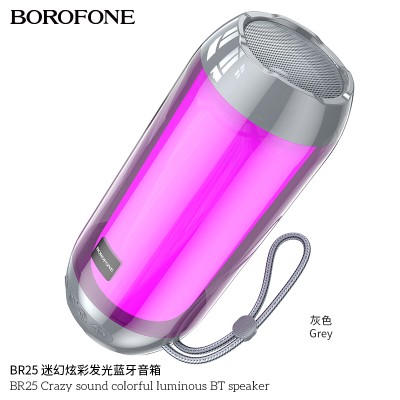 Borofone Br25 Crazy Altavoz Luminoso Colorido Con Bluetooth