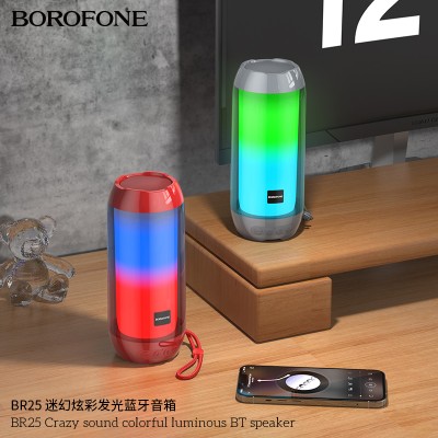 Borofone Br25 Crazy Altavoz Luminoso Colorido Con Bluetooth