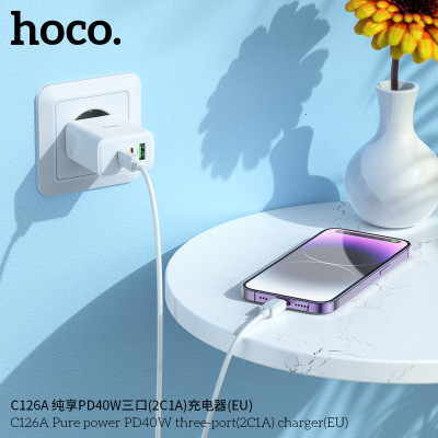 Hoco. C126A Cargador PD40W (2C1A)