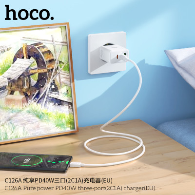 Hoco. C126A Cargador PD40W (2C1A)