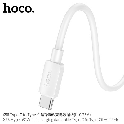 Hoco. X96 Cable Carga/Datos 60W (C-C) 0.25cm
