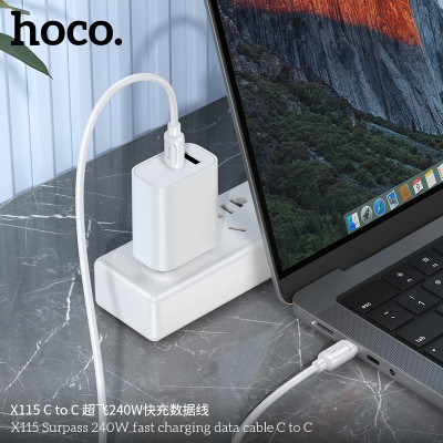 Hoco. X115 Cable Carga/Datos 240W (C-C)