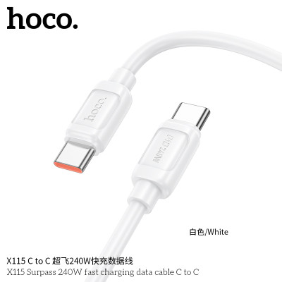 Hoco. X115 Cable Carga/Datos 240W (C-C)