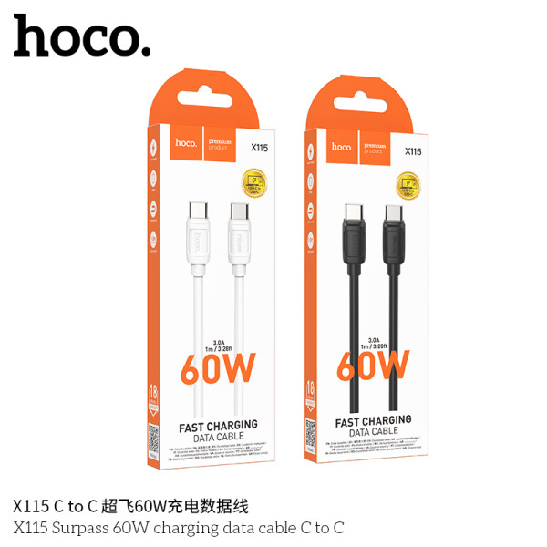 Hoco. X115 60W Cable Carga/Datos (C-C)