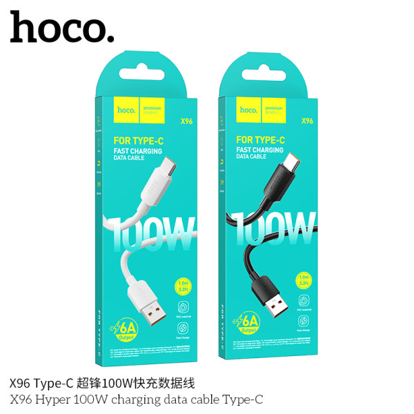 Hoco. X96 100W 6A Cable Carga/Datos (USB-C)