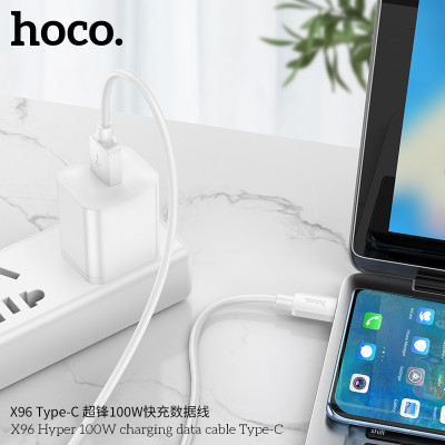 Hoco. X96 100W 6A Cable Carga/Datos (USB-C) Hoco. X96 100W 6A Cable Carga/Datos (USB-C)