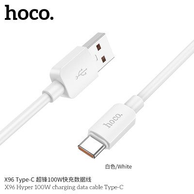 Hoco. X96 100W 6A Cable Carga/Datos (USB-C) Hoco. X96 100W 6A Cable Carga/Datos (USB-C)