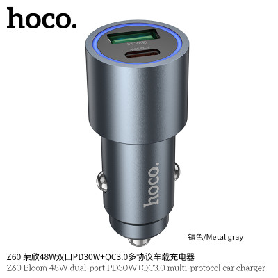 Hoco. Z60 Cargador Coche (PD30w+QC3.0)
