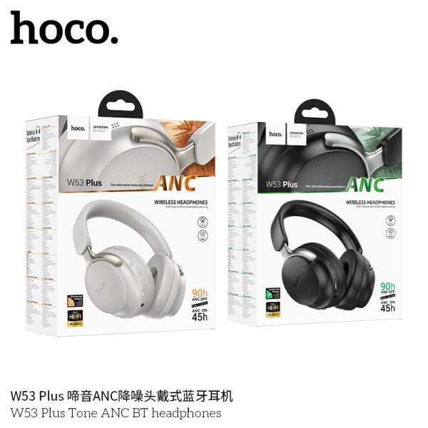 Hoco. W53 Plus ANC Auricular Diadema BT 90h