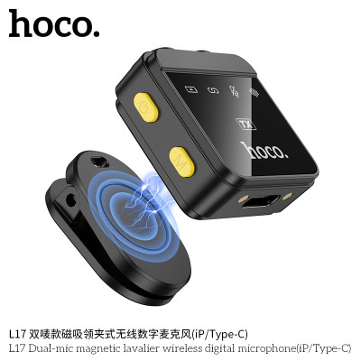 Hoco. L17 Microfono BT Dual (iP/TypeC)