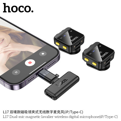 Hoco. L17 Microfono BT Dual (iP/TypeC)