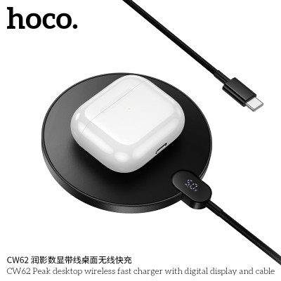 Hoco. CW62 Carga Inalambrico 2in1 Hoco. CW62 Carga Inalambrico 2in1