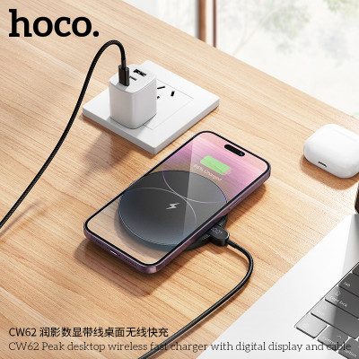 Hoco. CW62 Carga Inalambrico 2in1 Hoco. CW62 Carga Inalambrico 2in1
