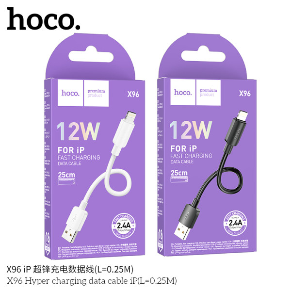 Hoco. X96 Cable 0.25mm 12W (USB-iP)