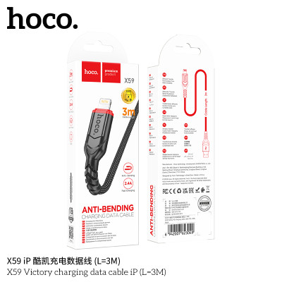 Hoco. X59 Cable Carga/Datos (USB-L) 3M