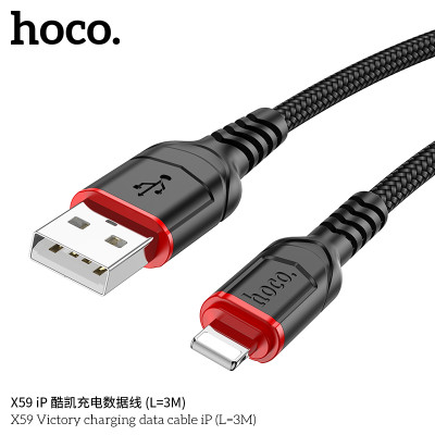 Hoco. X59 Cable Carga/Datos (USB-L) 3M