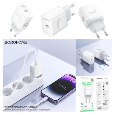 Borofone BA99A Cargador PD20W (1C) Borofone BA99A Cargador PD20W (1C)