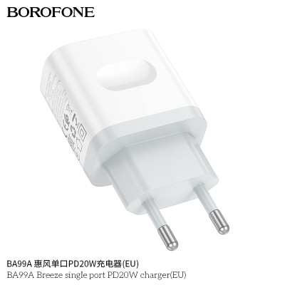 Borofone BA99A Cargador PD20W (1C) Borofone BA99A Cargador PD20W (1C)