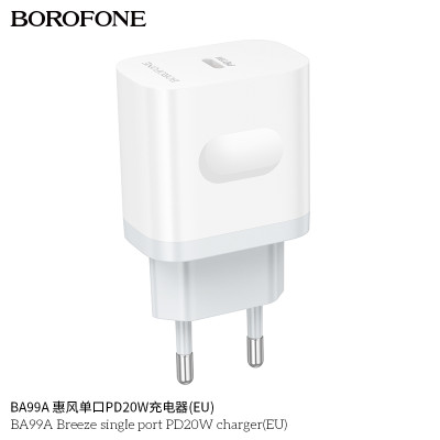 Borofone BA99A Cargador PD20W (1C) Borofone BA99A Cargador PD20W (1C)