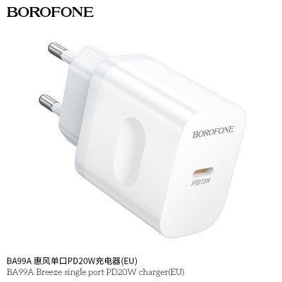 Borofone BA99A Cargador PD20W (1C) Borofone BA99A Cargador PD20W (1C)