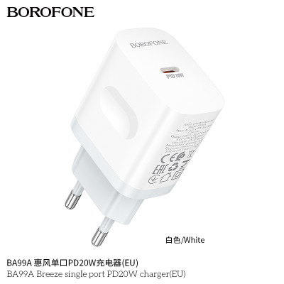 Borofone BA99A Cargador PD20W (1C) Borofone BA99A Cargador PD20W (1C)