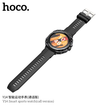 Hoco Y14 Reloj Deportivo Inteligente (Versión De Llamada) Color: Blanco/Negro 2 En 1