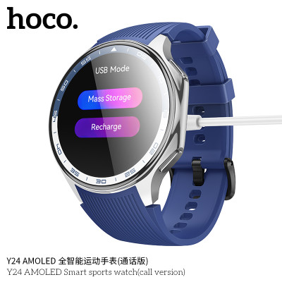 Hoco. Y24 Reloj inteligente AMOLED (Llamada) Hoco. Y24 Reloj inteligente AMOLED (Llamada)