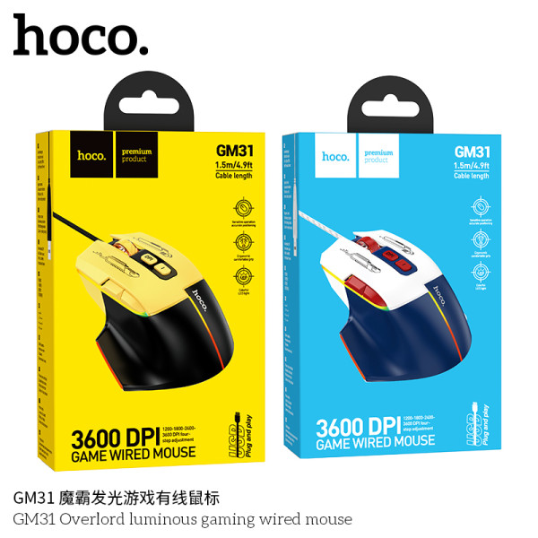 Hoco. GM31 Raton Gaming RGB