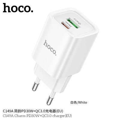 Hoco. C149A Cargador Rapido PD30W+QC3.0