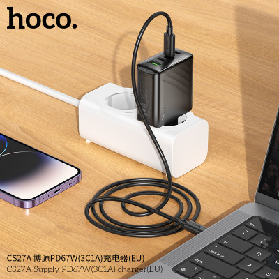 Hoco. CS27A Cargador PD67W (3C1A) Hoco. CS27A Cargador PD67W (3C1A)