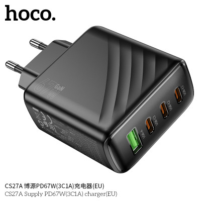 Hoco. CS27A Cargador PD67W (3C1A) Hoco. CS27A Cargador PD67W (3C1A)